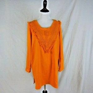 Roaman's Long Sleeve Yellow Tee Shirt Size 14 / 16